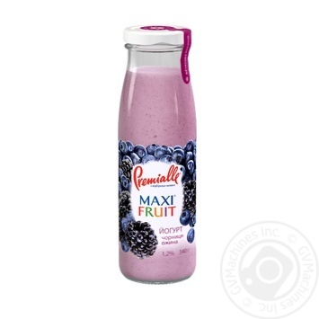 Drinkable yogurt Premialle Maxi Fruit blueberry-blackberry 1.2% 340g glass bottle Ukraine - buy, prices for - photo 5