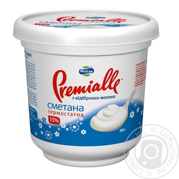 Sour cream Premialle 15% 300g plastic cup Ukraine - buy, prices for NOVUS - photo 4