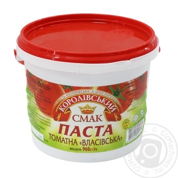 Паста томатна "Королівський смак" 960г купить, цены на МегаМаркет - фото 1