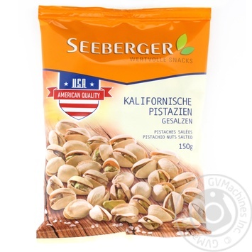 Фісташки Seeberger 150г x12 купити, ціни на МегаМаркет - фото 1