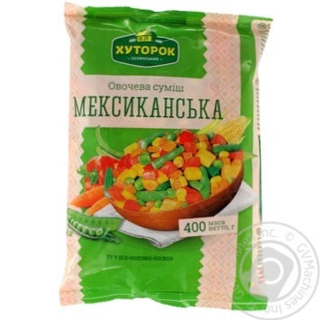 Khutorok Mexican frozen mix vegetables 400g - buy, prices for MegaMarket - photo 1