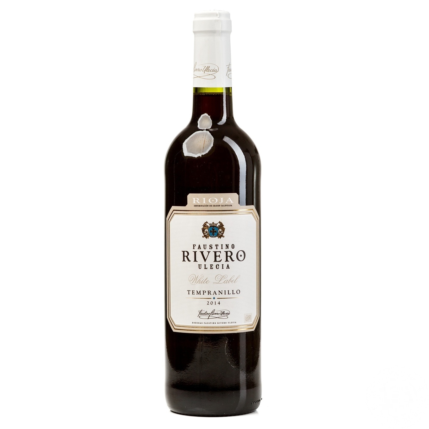 

Вино Faustino Rivero Ulecia White Label Tempranillo Rioja красное сухое 12,5% 0,75л