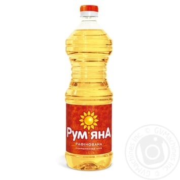 Масло Румяна подсолнечное рафинированное дезодорированное марки П 850мл купить, цены на МегаМаркет - фото 1