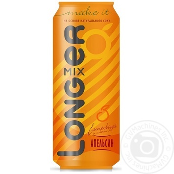 Напій слабоалкогольний LongMixer Апельсин ж/б 0.5л x6 купить, цены на МегаМаркет - фото 1
