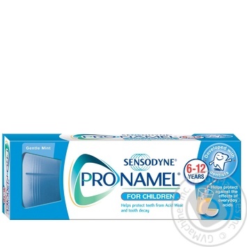 Зубная паста Sensodyne Пронамель детская 6-12лет 50мл купить, цены на МегаМаркет - фото 6