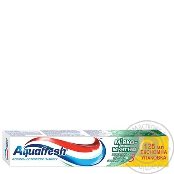 Зубная паста Aquafresh Мягко-мятная Формула тройной защиты 125мл купить, цены на МегаМаркет - фото 4
