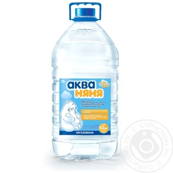 Вода Аква няня питна незагована для дітей 6л купити, ціни на МегаМаркет - фото 1