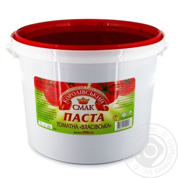 Томатная паста Королевский вкус Власовская 4900г купить, цены на МегаМаркет - фото 1