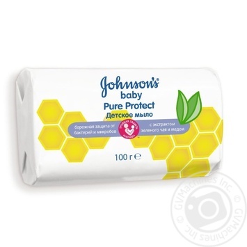 Мило дитяче Johnson's Baby Pure Protect 100г купити, ціни на МегаМаркет - фото 1
