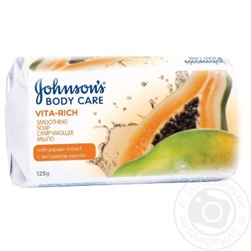 Soap Johnsons papaya bar 125g - buy, prices for MegaMarket - photo 1