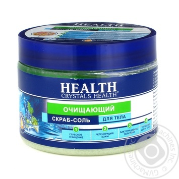 Скраб Crystals Health косметический солевой очищающий 500г купить, цены на МегаМаркет - фото 1