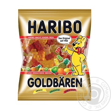 Цукерки жувальні Haribo Goldbaren 200г купити, ціни на МегаМаркет - фото 1