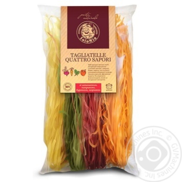 Макаронные изделия SoloMia Лапша овощная длинная цветная 350г купить, цены на МегаМаркет - фото 3