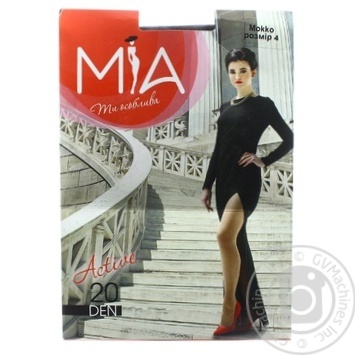 Колготки Mia Active женские мокко 20ден 4р - купить, цены на - фото 1