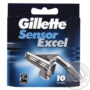 Men's Razor Blade Refills Gillette Sensor Excel 10count - buy, prices for MegaMarket - photo 3