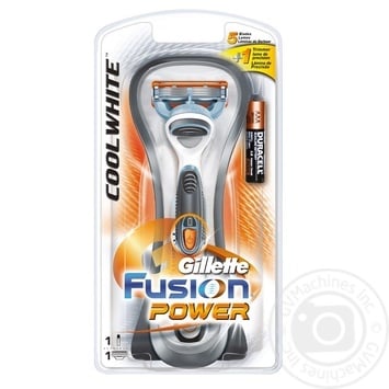 Бритва Gillette Fusion Power Cool White  з 1 змінним картриджем - купити, ціни на - фото 3