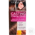 Краска-уход для волос L'Oreal Casting Creme Gloss 415 Морозный каштан без аммиака