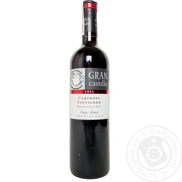 Вино Gran Castillo Cabernet Sauvignon червоне н/солодке 0.75л х6 купить, цены на МегаМаркет - фото 1