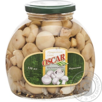 Mushrooms cup mushrooms Oscar canned 530ml glass jar Poland - buy, prices for NOVUS - photo 7