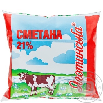 Сметана Яготинська 21% 400г купити, ціни на МегаМаркет - фото 1