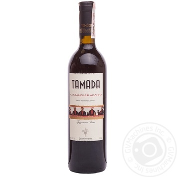 Wine Tamada Alazani valley red semisweet 12% 750ml glass bottle Georgia - buy, prices for MegaMarket - photo 1
