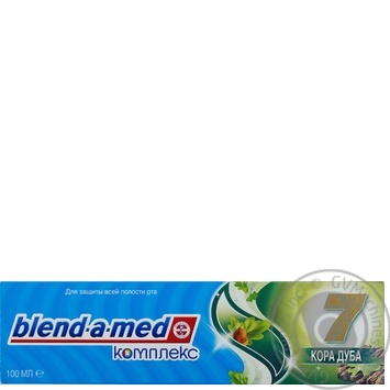Зубна паста Blend-a-med Комплекс 7 Кора Дуба 100мл купити, ціни на МегаМаркет - фото 8