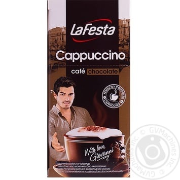 La Festa Instant Cappuccino with Chocolate Flavor 10*12.5g - buy, prices for Auchan - photo 1