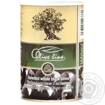 Olive Line Pitted Black Olives 420g - buy, prices for MegaMarket - photo 1