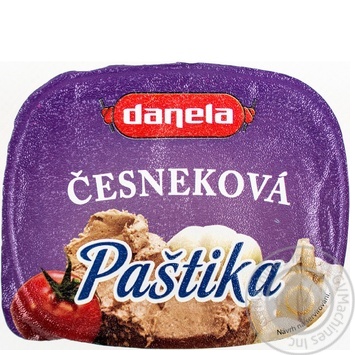 Паштет Danela з часником 100г купити, ціни на МегаМаркет - фото 1