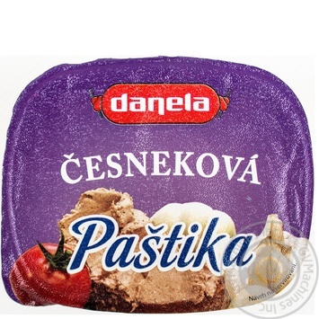 Паштет Danela з часником 100г - купити, ціни на МегаМаркет - фото 1