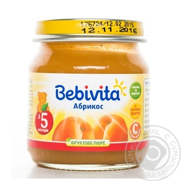 Puree Bebivita Apricot with vitamin C for 5+ month old 100g