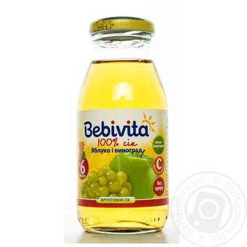 Sugar-free low-allergenic juice Bebivita apple and grapes enriched with vitamin C for children from 6+ months glass bottle 200ml Russia - buy, prices for - photo 12