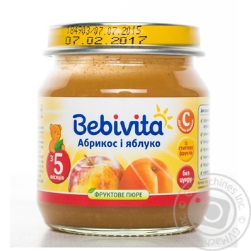 Пюре фруктовое Бебивита Абрикос-Яблоко без сахара с витамином С для детей с 5 месяцев стеклянная банка 100г Россия купить, цены на МегаМаркет - фото 1