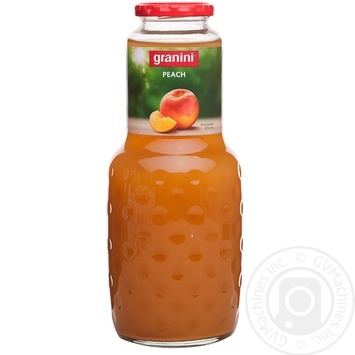 juice granini peach 1000ml glass bottle