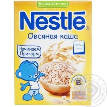 Oatmeal dairy-free porridge Nestle for 5+month babies 200g Russia