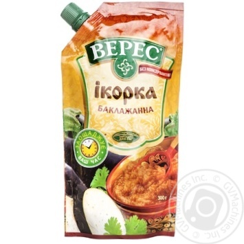 Caviar Veres Ikorka eggplant 300g doypack Ukraine - buy, prices for NOVUS - photo 1