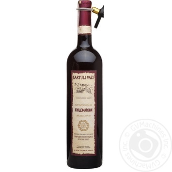 Wine saperavi Kartuli vazi Private import red semisweet 10.5% 750ml glass bottle Georgia - buy, prices for MegaMarket - photo 1