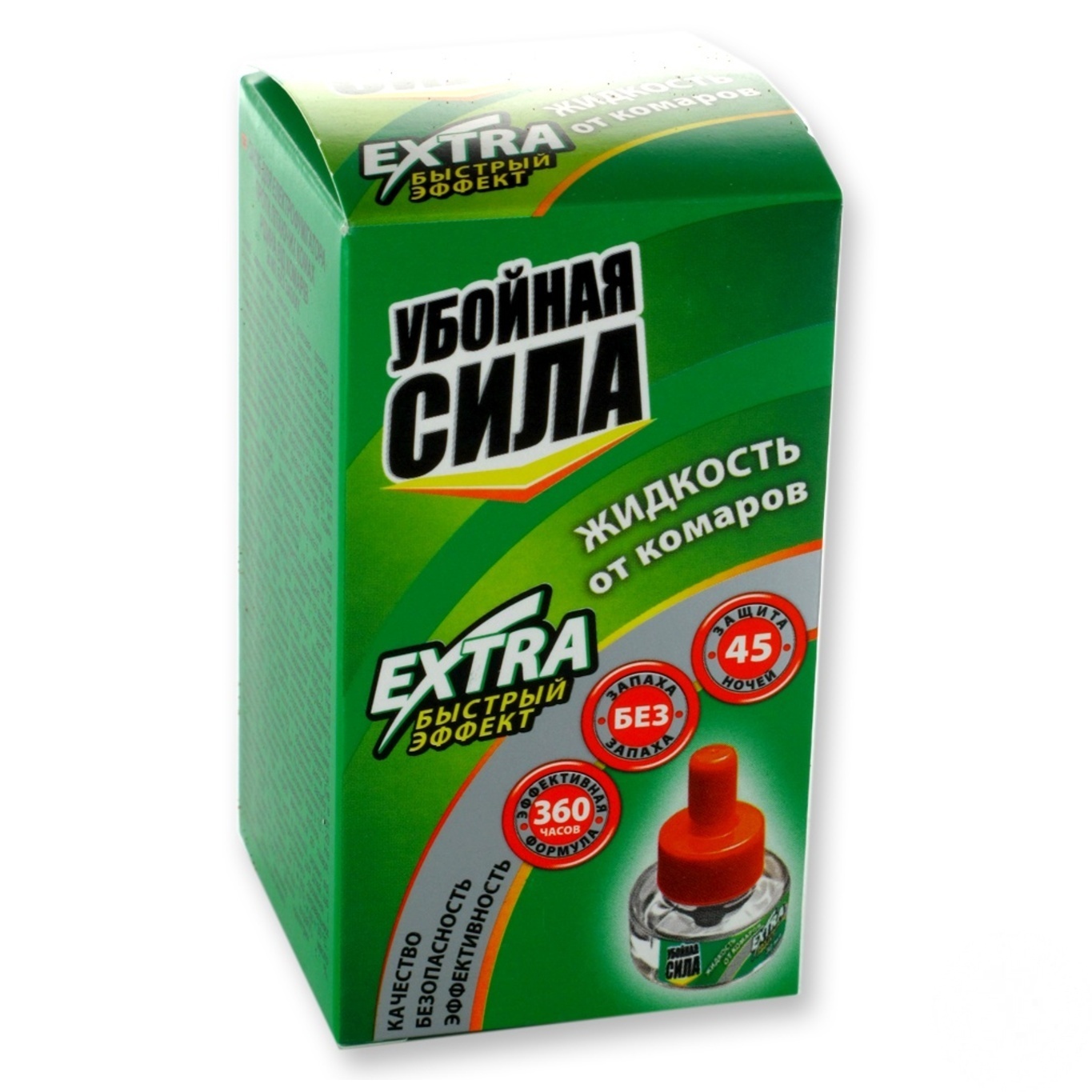 

Жидкость от комаров Убойная Сила Extra 45 ночей 30мл