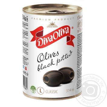 olive Diva oliva black pitted - buy, prices for MegaMarket - photo 1