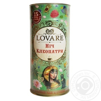 Чай зеленый Lovare Ночь Клеопатры листовой с ягодами и фруктами 80г купить, цены на МегаМаркет - фото 1