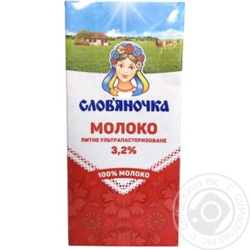 Slovianochka Ultra-pasteurized milk 3,2% 1000g - buy, prices for MegaMarket - photo 1