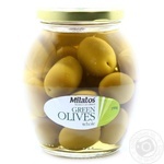 Оливки Milatos зелені з/к с/б 350г х12