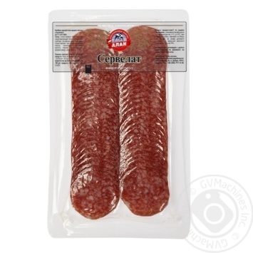 Alan cervelat sliced raw smoked sausage 80g - buy, prices for MegaMarket - photo 1