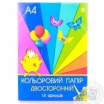 Папір Тетрада кольоровий A4 14аркушів х12