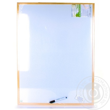 Magnetic desk in a wooden frame 60Х80cm - buy, prices for Auchan - photo 1