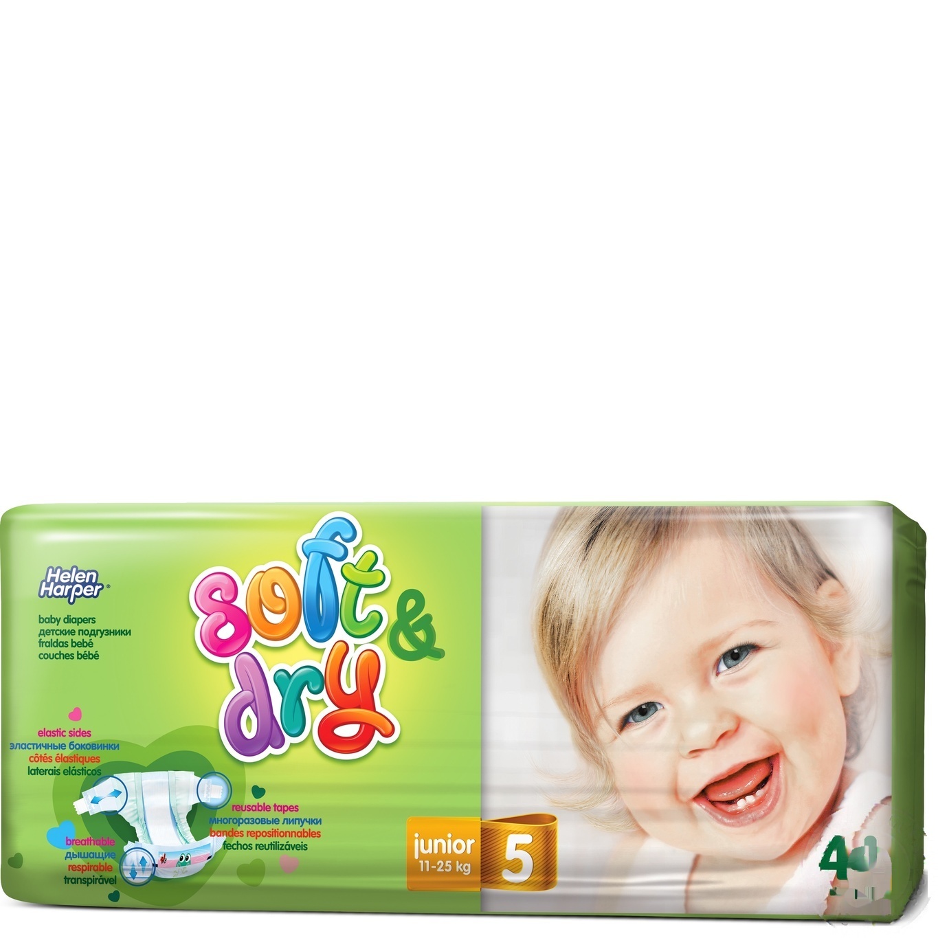 

Подгузники Helen Harper Soft&dry 5 junior 11-25кг 44шт