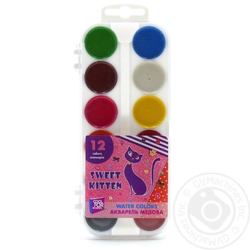 Cool For School Sweet Kitten Water Colors 12 colors - buy, prices for NOVUS - photo 1