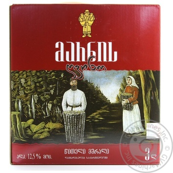 Wine Marani red dry 11.5% 3000ml - buy, prices for MegaMarket - photo 1