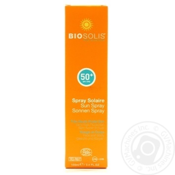 Спрей Biosolis Organic сонцезахисний SPF50+ 100мл х6 купить, цены на МегаМаркет - фото 1