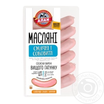 Alan maslyani sausages 300g - buy, prices for MegaMarket - photo 1